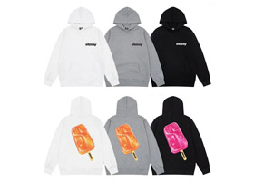 Stussy Print Ice Cream Hoodie-5537  